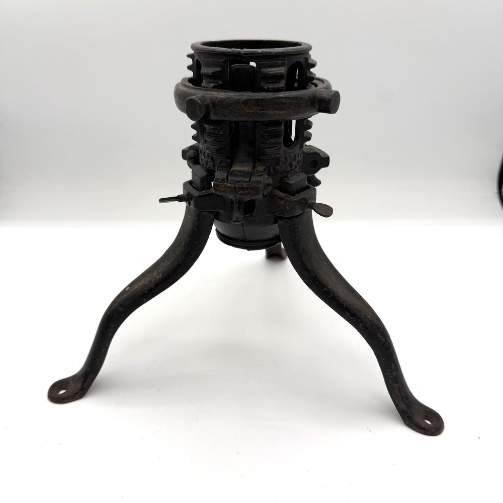 Vintage Cast Iron Christmas Tree Stand‎ 1895 Patent Adjustable Clamp Antique